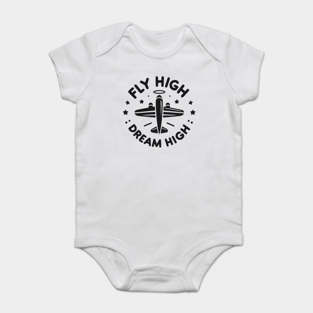 Fly High Dream High Baby Bodysuit by Frank Ring